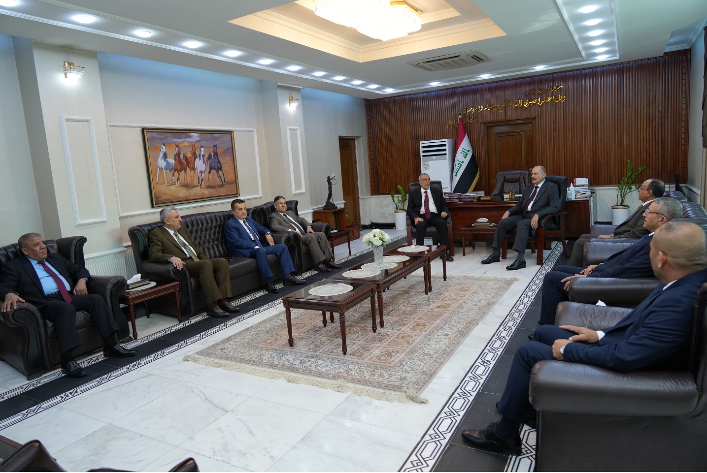 President of the Federal Supreme Court receives the Speaker of the Iraqi Council of Representatives   