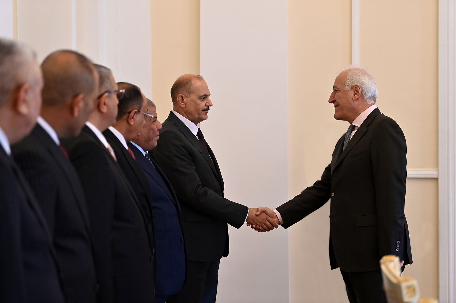 President Vahagn Khachaturyan  receives President of the Federal Supreme Court of Iraq, Judge Jassim Mohammed Abboud